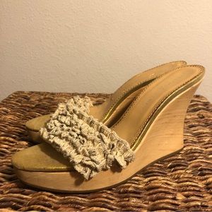 Stella McCartney brown platform wedges